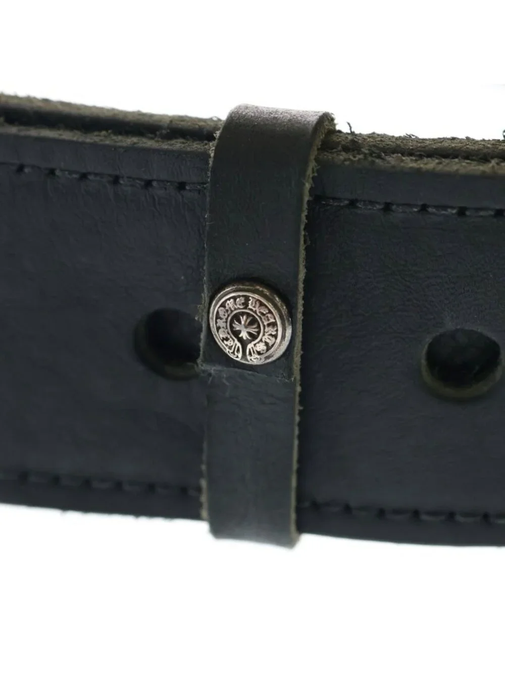 Chrome Hearts Lage Strap Star Buckle Belt Large Decorative Leather